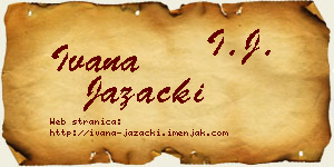 Ivana Jazački vizit kartica